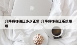 升降货梯油压多少正常-升降货梯液压系统原理