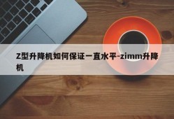 Z型升降机如何保证一直水平-zimm升降机