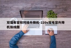 双值电容如何接升降机-220v双电容升降机接线图