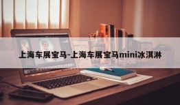 上海车展宝马-上海车展宝马mini冰淇淋