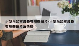 小型吊起重设备有哪些图片-小型吊起重设备有哪些图片及价格