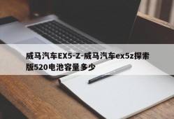 威马汽车EX5-Z-威马汽车ex5z探索版520电池容量多少