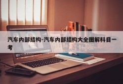 汽车内部结构-汽车内部结构大全图解科目一考