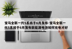 宝马全新一代5系将于6月发布-宝马全新一代5系将于6月发布新能源电池如何充电才好