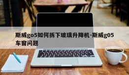 斯威go5如何拆下玻璃升降机-斯威g05车窗问题