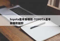 toyota是丰田哪款-TOYOTA是丰田哪款越野