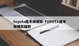 toyota是丰田哪款-TOYOTA是丰田哪款越野