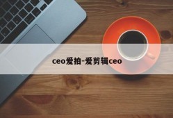 ceo爱拍-爱剪辑ceo