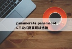 panamera4s-panamera4S三段式尾翼可以选装