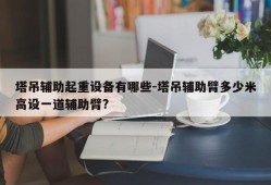 塔吊辅助起重设备有哪些-塔吊辅助臂多少米高设一道辅助臂?