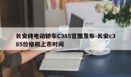 长安纯电动轿车C385官图发布-长安c385价格和上市时间