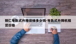 铜仁导轨式升降货梯多少钱-导轨式升降机租赁价格