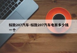 标致207汽车-标致207汽车电瓶多少钱一个