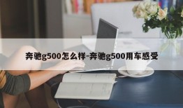 奔驰g500怎么样-奔驰g500用车感受