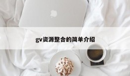 gv资源整合的简单介绍