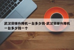 武汉货梯升降机一台多少钱-武汉货梯升降机一台多少钱一个