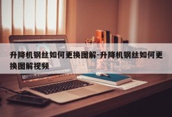 升降机钢丝如何更换图解-升降机钢丝如何更换图解视频