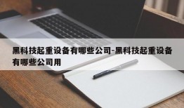 黑科技起重设备有哪些公司-黑科技起重设备有哪些公司用