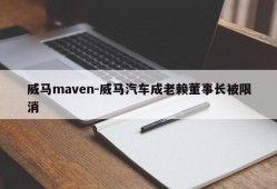 威马maven-威马汽车成老赖董事长被限消