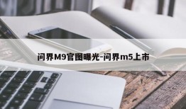 问界M9官图曝光-问界m5上市