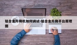 铝合金升降机如何调试-铝合金升降平台原理图