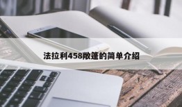 法拉利458敞篷的简单介绍