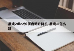 黑魂2dlc2如何启动升降机-黑魂二怎么跳